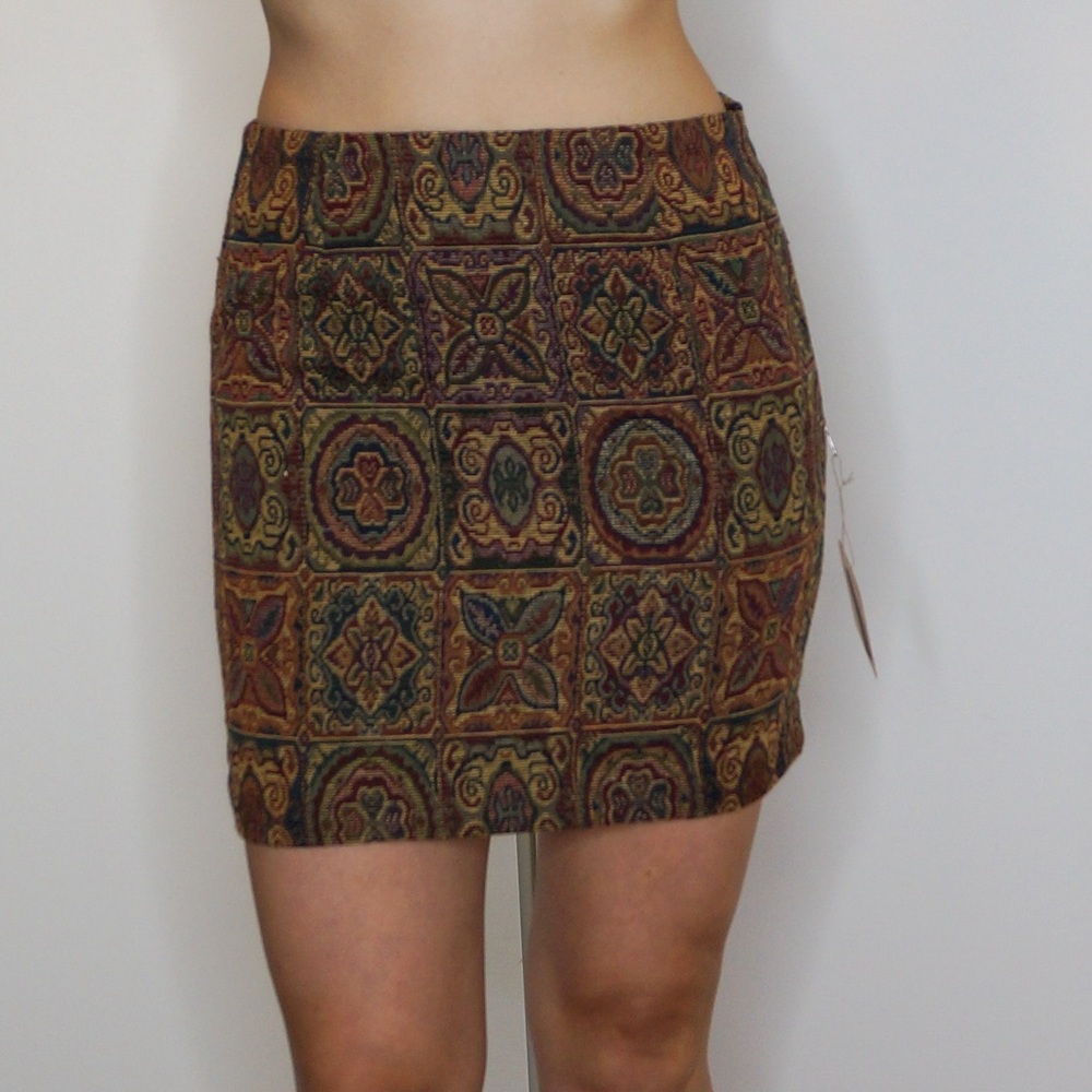 Multicolor Textured Short Skirt Size XS by Forever 21